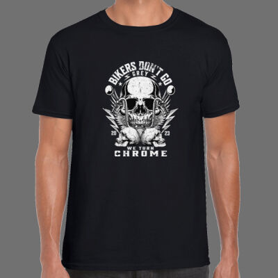 Bikers Turn Chrome and Bikers Prayer on back Thumbnail