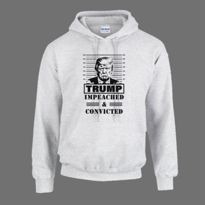 Trump Mug shot and Outlaw Flag on the back Sweatshirt Thumbnail