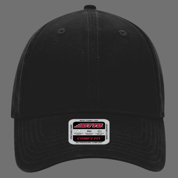 OTTO CAP "OTTO COMFY FIT" Garment Washed Brushed Stretchable Superior Cotton Twill 6 Panel Low Profile Dad Hat Thumbnail