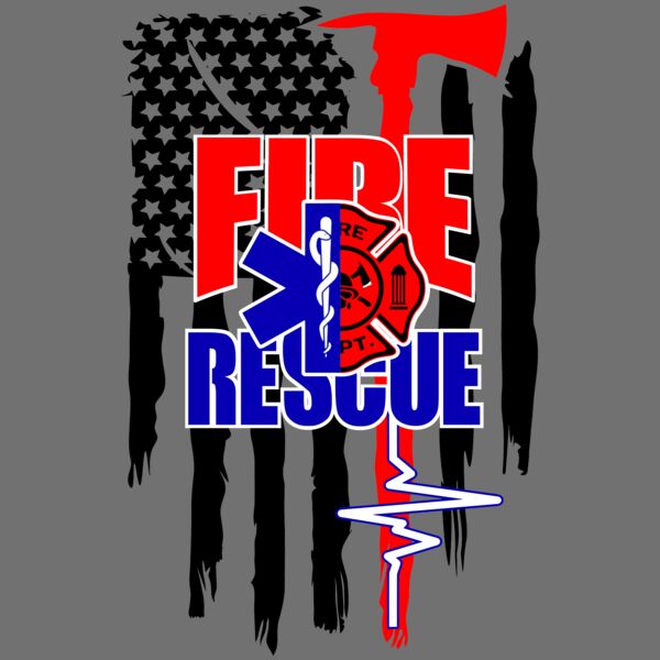 Fire Rescue with Black Flag Thumbnail
