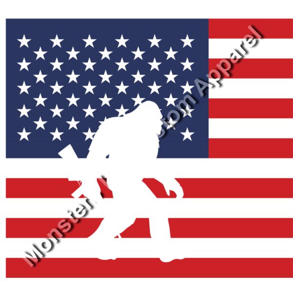American Flag and Gun  Thumbnail
