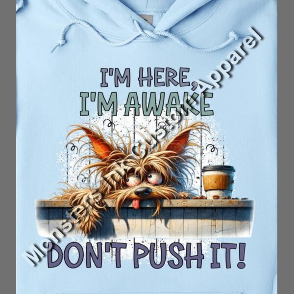 I'm here and awake do not push me Thumbnail