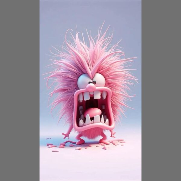 Pink guy with bug mouth Thumbnail