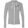 Sofspun® Full-Zip Hooded Long Sleeve T-Shirt Thumbnail