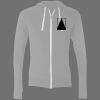 Sofspun® Full-Zip Hooded Long Sleeve T-Shirt Thumbnail