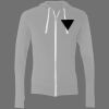 Sofspun® Full-Zip Hooded Long Sleeve T-Shirt Thumbnail