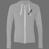 Sofspun® Full-Zip Hooded Long Sleeve T-Shirt Thumbnail