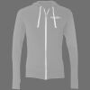 Sofspun® Full-Zip Hooded Long Sleeve T-Shirt Thumbnail