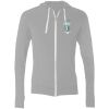 Sofspun® Full-Zip Hooded Long Sleeve T-Shirt Thumbnail