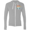 Sofspun® Full-Zip Hooded Long Sleeve T-Shirt Thumbnail