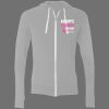 Sofspun® Full-Zip Hooded Long Sleeve T-Shirt Thumbnail