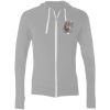 Sofspun® Full-Zip Hooded Long Sleeve T-Shirt Thumbnail