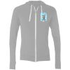Sofspun® Full-Zip Hooded Long Sleeve T-Shirt Thumbnail