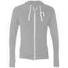 Sofspun® Full-Zip Hooded Long Sleeve T-Shirt Thumbnail