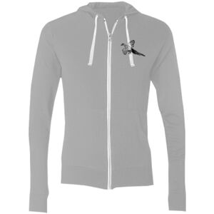 Sofspun® Full-Zip Hooded Long Sleeve T-Shirt Thumbnail