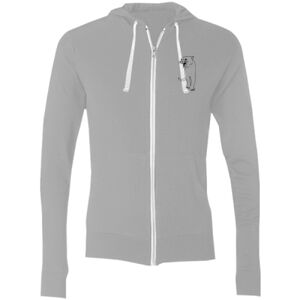 Sofspun® Full-Zip Hooded Long Sleeve T-Shirt Thumbnail