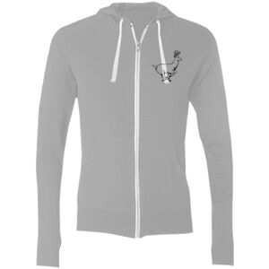 Sofspun® Full-Zip Hooded Long Sleeve T-Shirt Thumbnail