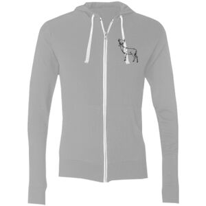 Sofspun® Full-Zip Hooded Long Sleeve T-Shirt Thumbnail