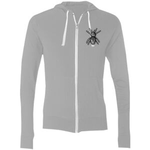 Sofspun® Full-Zip Hooded Long Sleeve T-Shirt Thumbnail