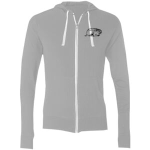 Sofspun® Full-Zip Hooded Long Sleeve T-Shirt Thumbnail