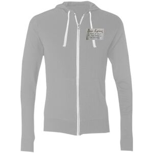 Sofspun® Full-Zip Hooded Long Sleeve T-Shirt Thumbnail