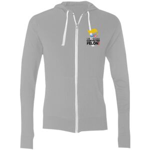 Sofspun® Full-Zip Hooded Long Sleeve T-Shirt Thumbnail