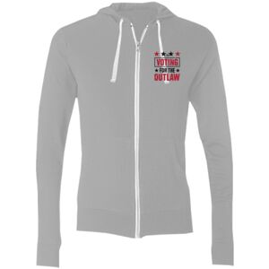 Sofspun® Full-Zip Hooded Long Sleeve T-Shirt Thumbnail