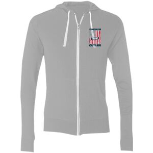 Sofspun® Full-Zip Hooded Long Sleeve T-Shirt Thumbnail