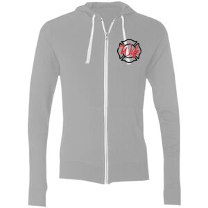 Sofspun® Full-Zip Hooded Long Sleeve T-Shirt Thumbnail