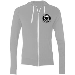 Sofspun® Full-Zip Hooded Long Sleeve T-Shirt Thumbnail