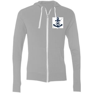 Sofspun® Full-Zip Hooded Long Sleeve T-Shirt Thumbnail