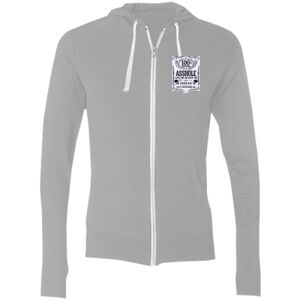 Sofspun® Full-Zip Hooded Long Sleeve T-Shirt Thumbnail