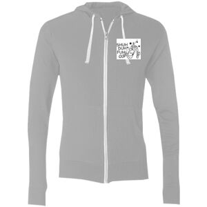 Sofspun® Full-Zip Hooded Long Sleeve T-Shirt Thumbnail