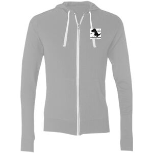 Sofspun® Full-Zip Hooded Long Sleeve T-Shirt Thumbnail
