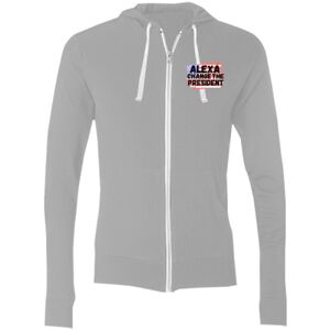 Sofspun® Full-Zip Hooded Long Sleeve T-Shirt Thumbnail