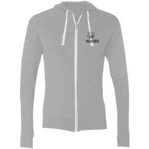 Sofspun® Full-Zip Hooded Long Sleeve T-Shirt Thumbnail
