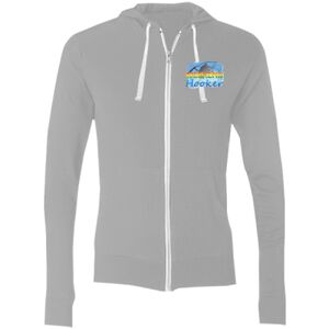 Sofspun® Full-Zip Hooded Long Sleeve T-Shirt Thumbnail