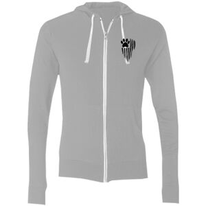 Sofspun® Full-Zip Hooded Long Sleeve T-Shirt Thumbnail