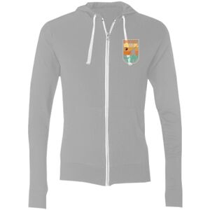 Sofspun® Full-Zip Hooded Long Sleeve T-Shirt Thumbnail