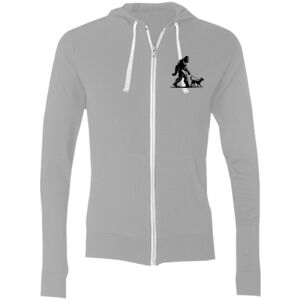 Sofspun® Full-Zip Hooded Long Sleeve T-Shirt Thumbnail