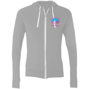 Sofspun® Full-Zip Hooded Long Sleeve T-Shirt Thumbnail