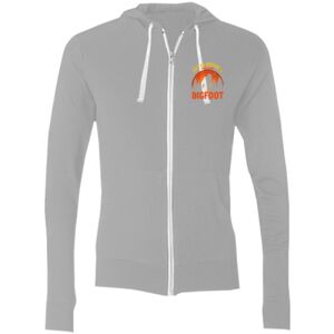 Sofspun® Full-Zip Hooded Long Sleeve T-Shirt Thumbnail