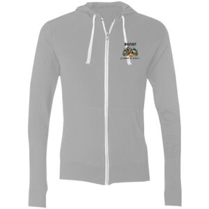 Sofspun® Full-Zip Hooded Long Sleeve T-Shirt Thumbnail