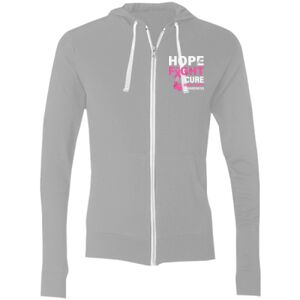 Sofspun® Full-Zip Hooded Long Sleeve T-Shirt Thumbnail