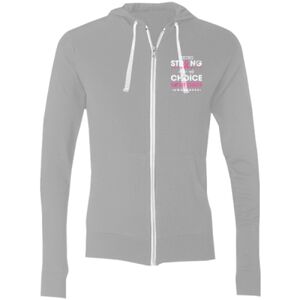 Sofspun® Full-Zip Hooded Long Sleeve T-Shirt Thumbnail