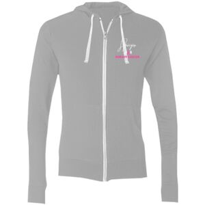 Sofspun® Full-Zip Hooded Long Sleeve T-Shirt Thumbnail