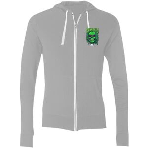 Sofspun® Full-Zip Hooded Long Sleeve T-Shirt Thumbnail