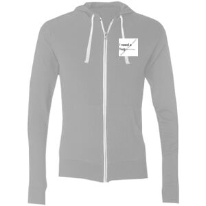 Sofspun® Full-Zip Hooded Long Sleeve T-Shirt Thumbnail