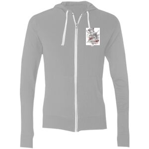 Sofspun® Full-Zip Hooded Long Sleeve T-Shirt Thumbnail