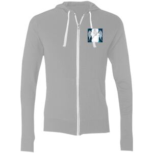 Sofspun® Full-Zip Hooded Long Sleeve T-Shirt Thumbnail